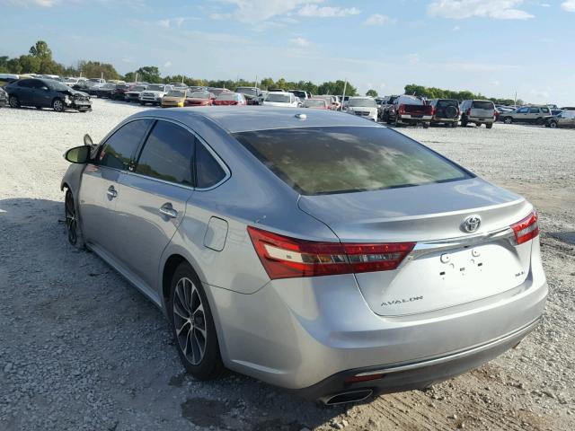 4T1BK1EBXHU249599 - 2017 TOYOTA AVALON XLE SILVER photo 3