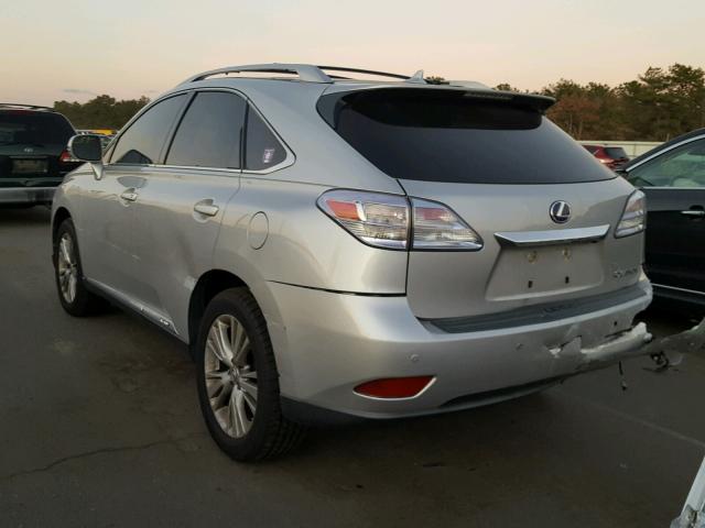 JTJBC1BA7C2047009 - 2012 LEXUS RX 450 SILVER photo 3