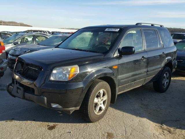 5FNYF28497B031358 - 2007 HONDA PILOT EX BLACK photo 2