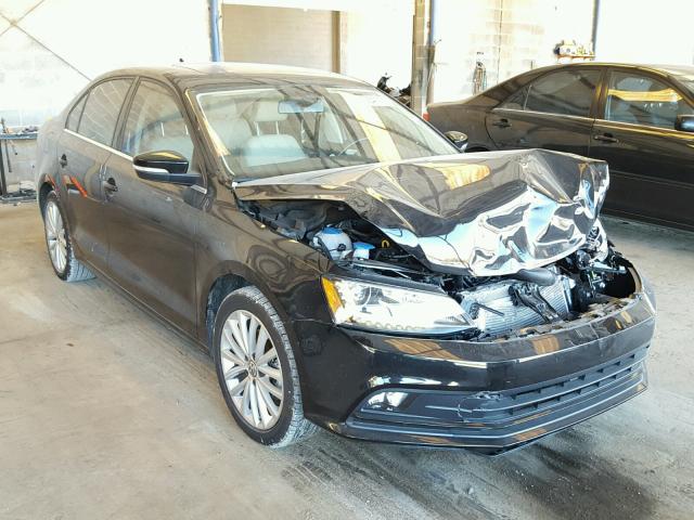 3VWL07AJ3GM378198 - 2016 VOLKSWAGEN JETTA SEL BLACK photo 1