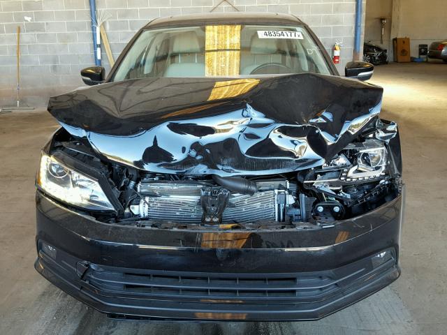 3VWL07AJ3GM378198 - 2016 VOLKSWAGEN JETTA SEL BLACK photo 9