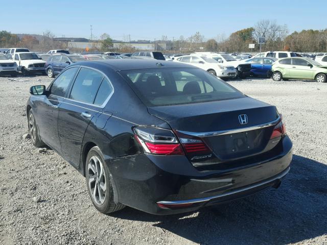 1HGCR2F71GA000386 - 2016 HONDA ACCORD EX BLACK photo 3