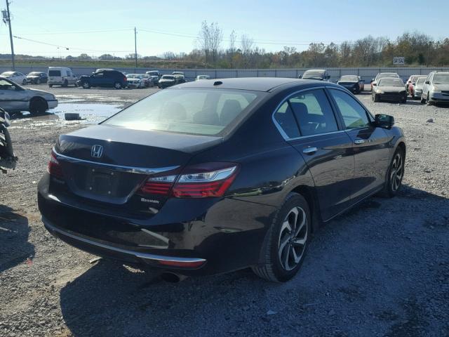 1HGCR2F71GA000386 - 2016 HONDA ACCORD EX BLACK photo 4