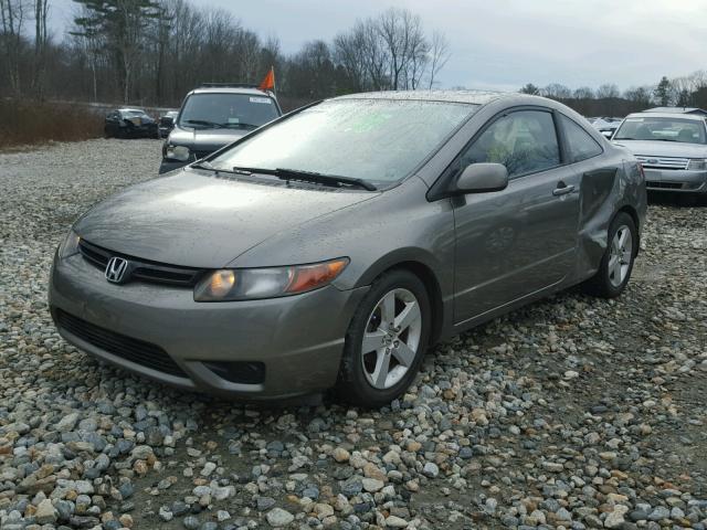 2HGFG12816H523127 - 2006 HONDA CIVIC EX GRAY photo 2