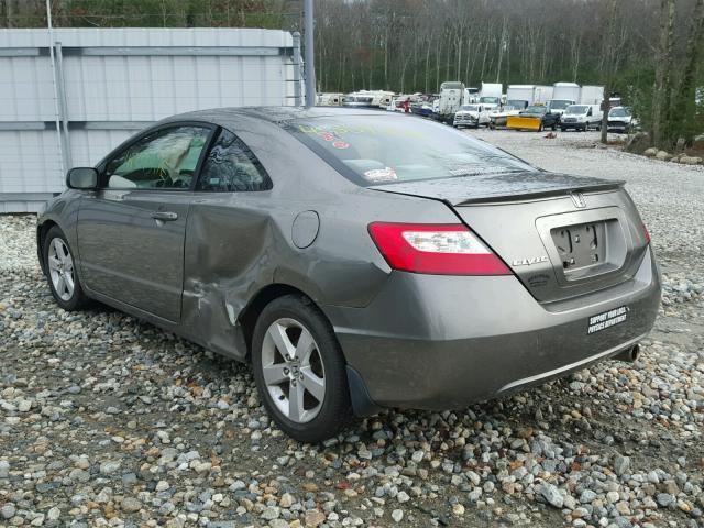 2HGFG12816H523127 - 2006 HONDA CIVIC EX GRAY photo 3