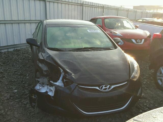 5NPDH4AE0DH397696 - 2013 HYUNDAI ELANTRA GL BLACK photo 9