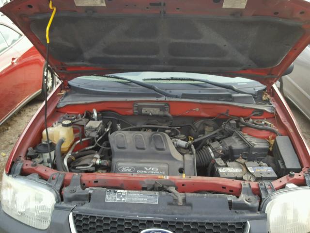 1FMYU93143KA01821 - 2003 FORD ESCAPE XLT RED photo 7