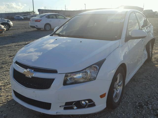 1G1PC5SB8E7212539 - 2014 CHEVROLET CRUZE LT WHITE photo 2