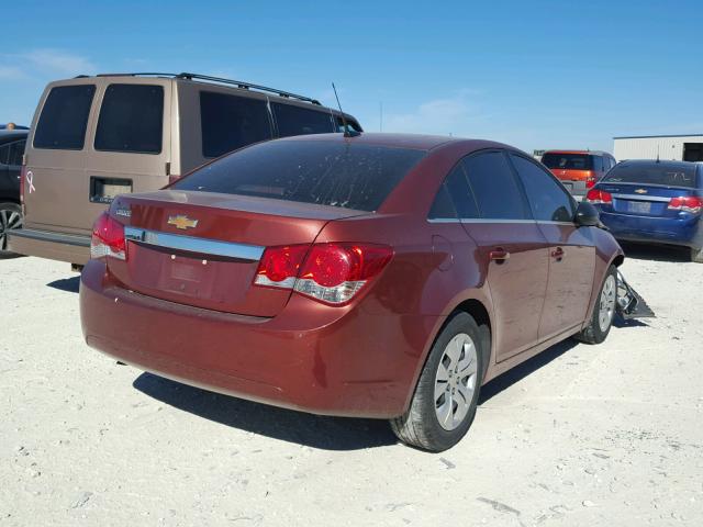 1G1PC5SH8C7256073 - 2012 CHEVROLET CRUZE LS ORANGE photo 4