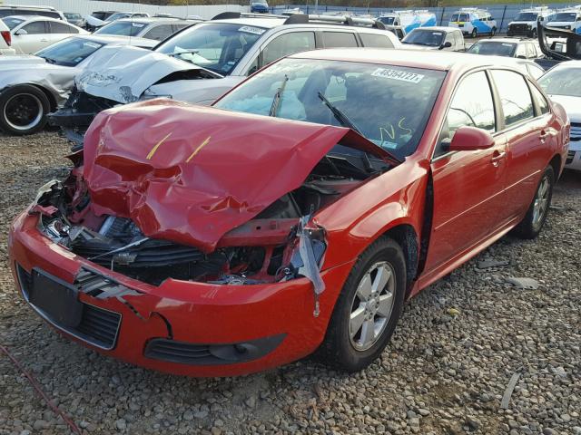 2G1WG5EK9B1239382 - 2011 CHEVROLET IMPALA LT RED photo 2