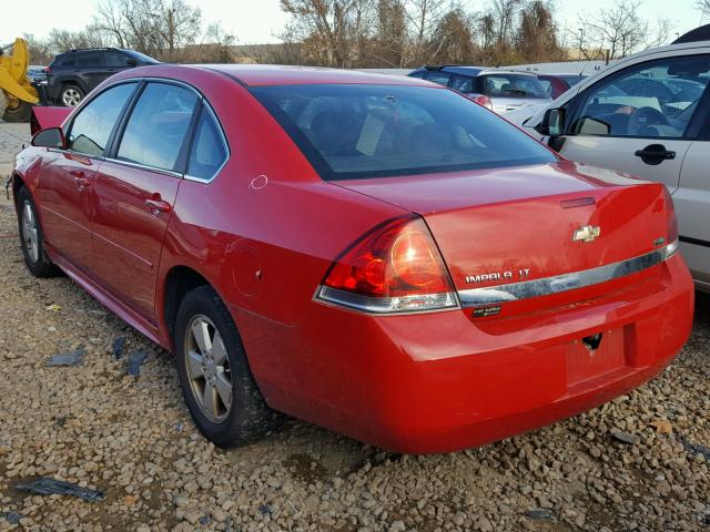 2G1WG5EK9B1239382 - 2011 CHEVROLET IMPALA LT RED photo 3