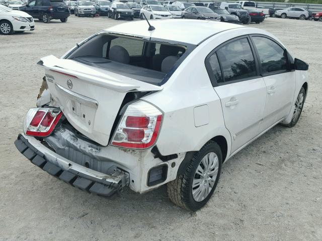 3N1AB6AP8CL720279 - 2012 NISSAN SENTRA 2.0 WHITE photo 4