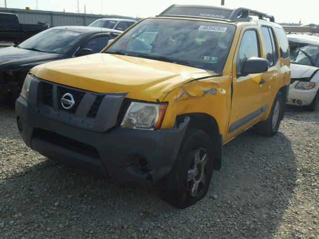 5N1AN08W55C629141 - 2005 NISSAN XTERRA OFF YELLOW photo 2