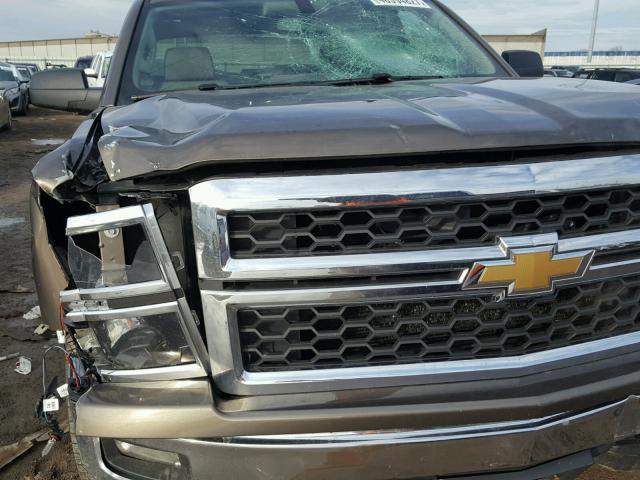 3GCUKREC2EG144932 - 2014 CHEVROLET SILVERADO BROWN photo 9