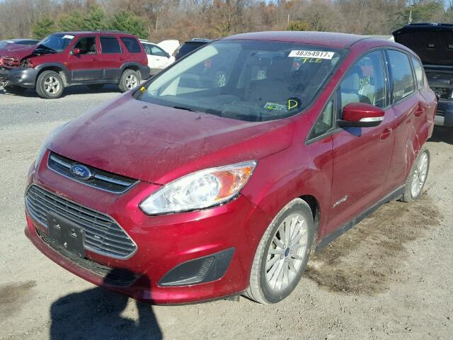 1FADP5AU9FL105161 - 2015 FORD C-MAX SE RED photo 2