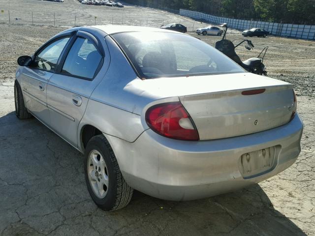 1P3ES46C71D112829 - 2001 PLYMOUTH NEON BASE 银色 照片 3