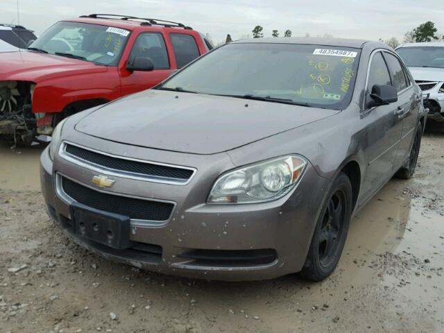 1G1ZA5EB9A4122497 - 2010 CHEVROLET MALIBU LS GRAY photo 2