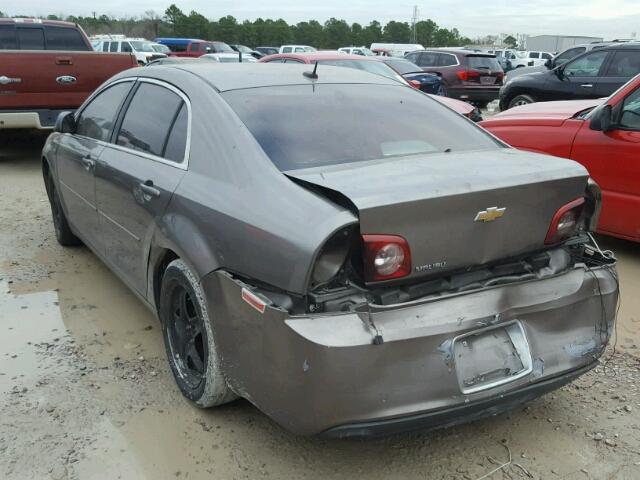 1G1ZA5EB9A4122497 - 2010 CHEVROLET MALIBU LS GRAY photo 3