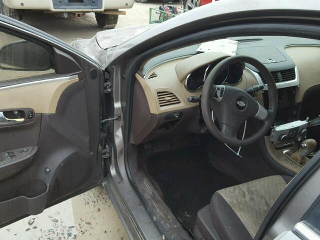 1G1ZA5EB9A4122497 - 2010 CHEVROLET MALIBU LS GRAY photo 9