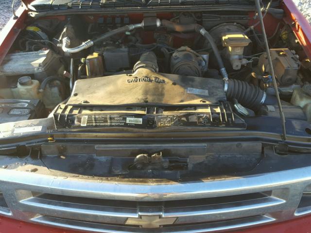 1GCCS1445TK193247 - 1996 CHEVROLET S TRUCK S1 RED photo 7