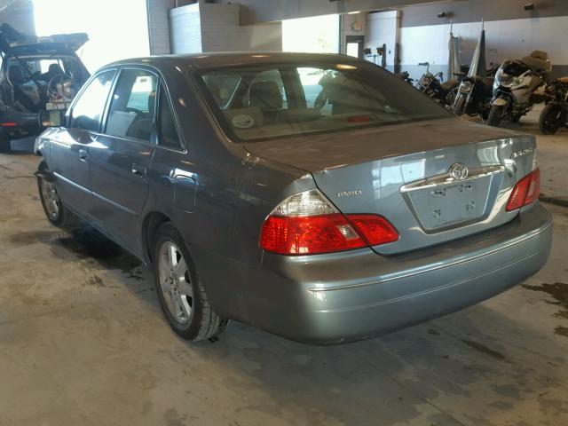 4T1BF28B23U313052 - 2003 TOYOTA AVALON XL GRAY photo 3