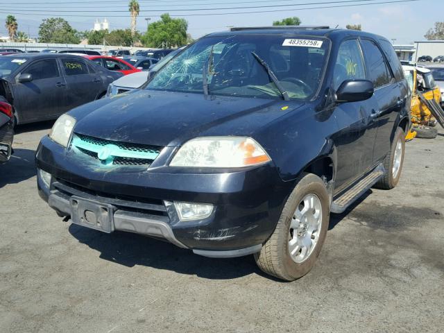 2HNYD18201H518460 - 2001 ACURA MDX BLACK photo 2