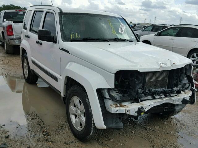 1C4PJLAK8CW119333 - 2012 JEEP LIBERTY SP WHITE photo 1