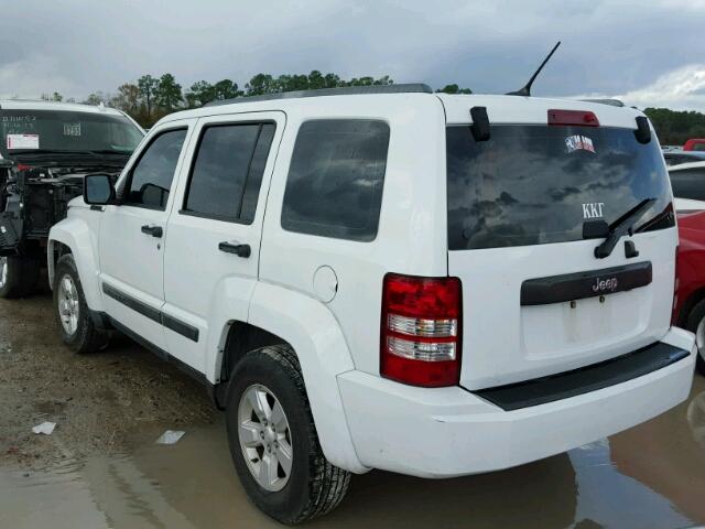 1C4PJLAK8CW119333 - 2012 JEEP LIBERTY SP WHITE photo 3