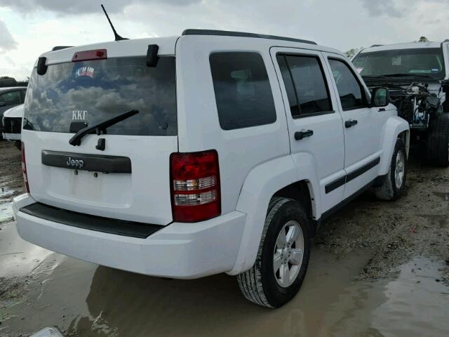 1C4PJLAK8CW119333 - 2012 JEEP LIBERTY SP WHITE photo 4