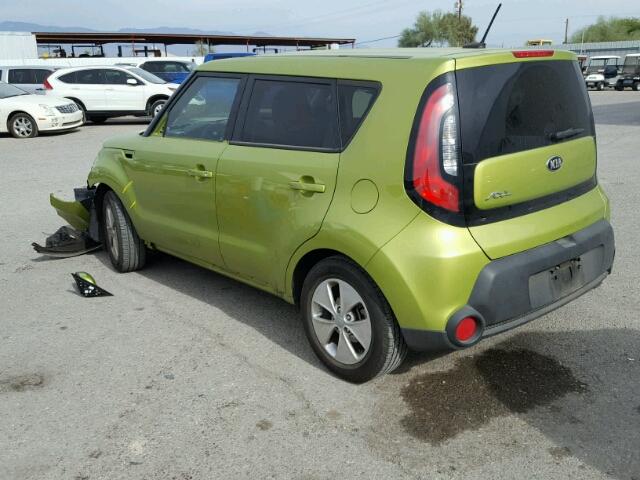 KNDJN2A28G7863101 - 2016 KIA SOUL GREEN photo 3