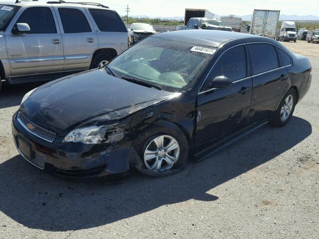 2G1WF5E32D1226360 - 2013 CHEVROLET IMPALA LS BLACK photo 2