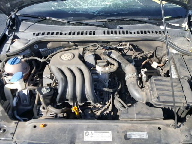 3VW2K7AJ1DM281048 - 2013 VOLKSWAGEN JETTA BASE GRAY photo 7