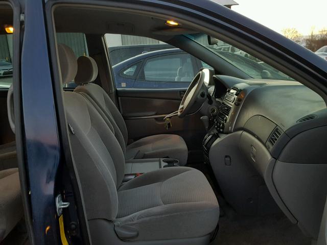 5TDZA23C16S546530 - 2006 TOYOTA SIENNA CE BLUE photo 5