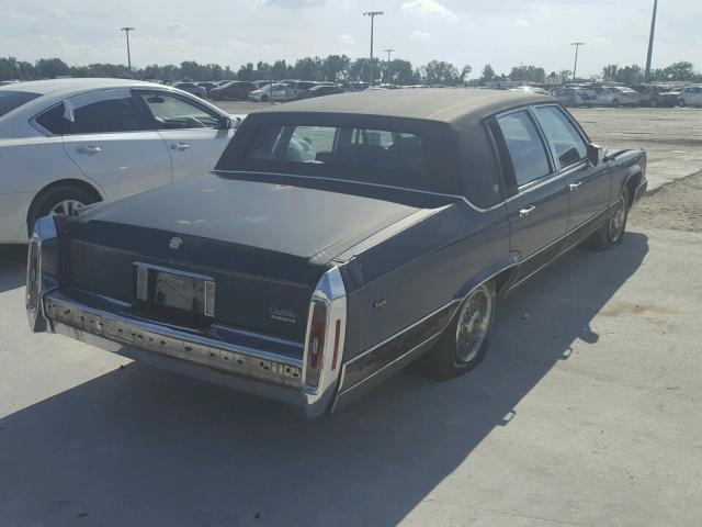 1G6DW54Y8LR727144 - 1990 CADILLAC BROUGHAM BLUE photo 4