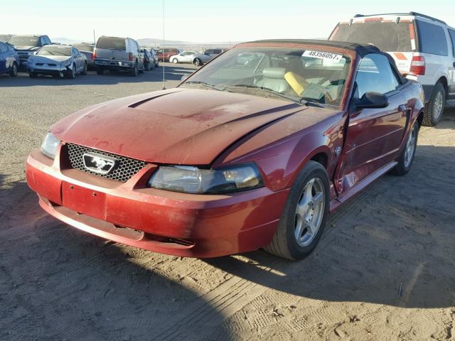 1FAFP44694F197495 - 2004 FORD MUSTANG MAROON photo 2