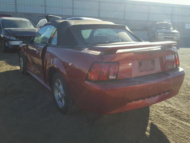 1FAFP44694F197495 - 2004 FORD MUSTANG MAROON photo 3