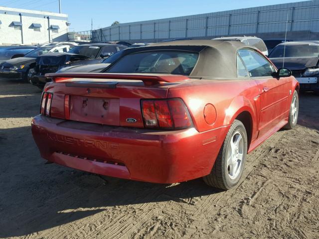 1FAFP44694F197495 - 2004 FORD MUSTANG MAROON photo 4