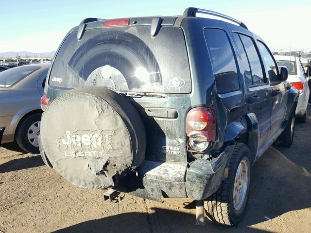 1J8GL58526W187954 - 2006 JEEP LIBERTY LI GREEN photo 4