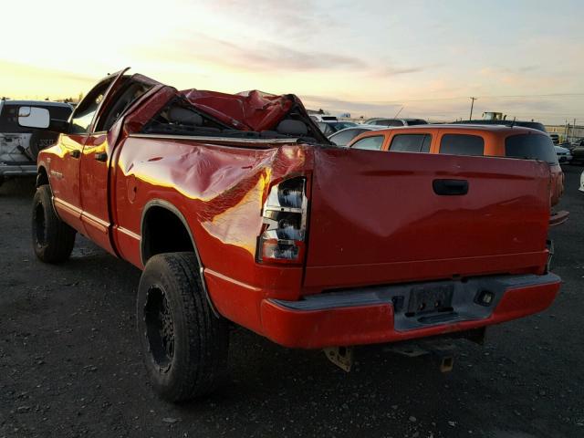 3D7KS28D86G126655 - 2006 DODGE RAM 2500 S RED photo 3