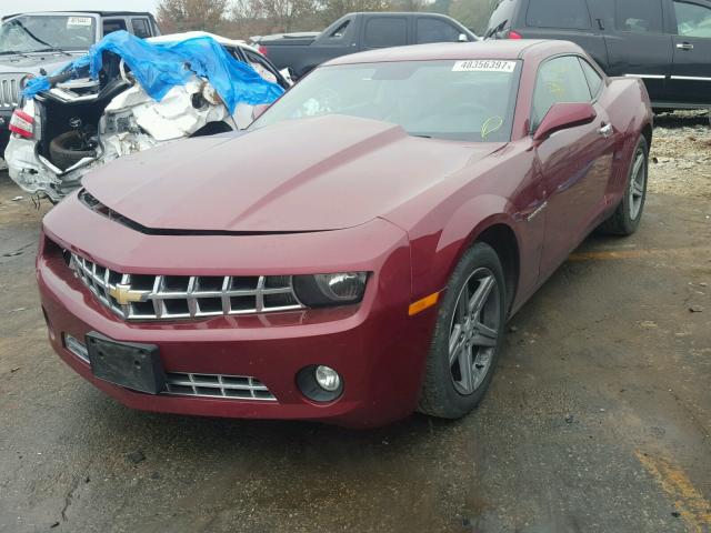 2G1FB1EV1A9176179 - 2010 CHEVROLET CAMARO LT MAROON photo 2