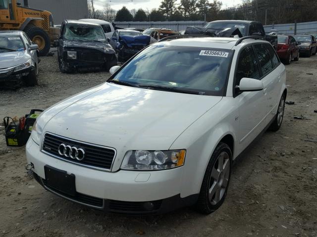 WAUVC68E54A102066 - 2004 AUDI A4 1.8T AV WHITE photo 2