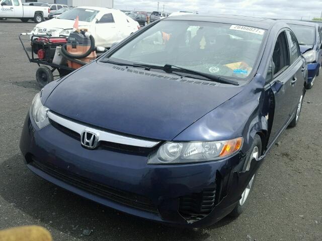 1HGFA16898L038669 - 2008 HONDA CIVIC EX ლურჯი ფოტო 2