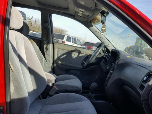 KMHDN46D84U800317 - 2004 HYUNDAI ELANTRA GL RED photo 5