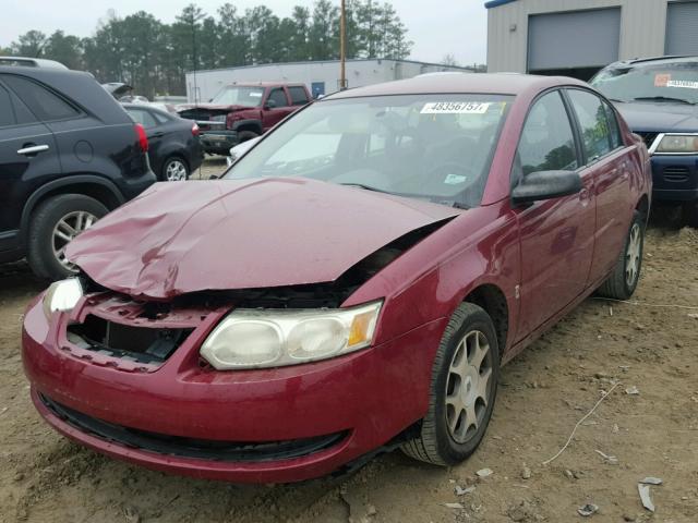 1G8AJ52F05Z122886 - 2005 SATURN ION LEVEL RED photo 2