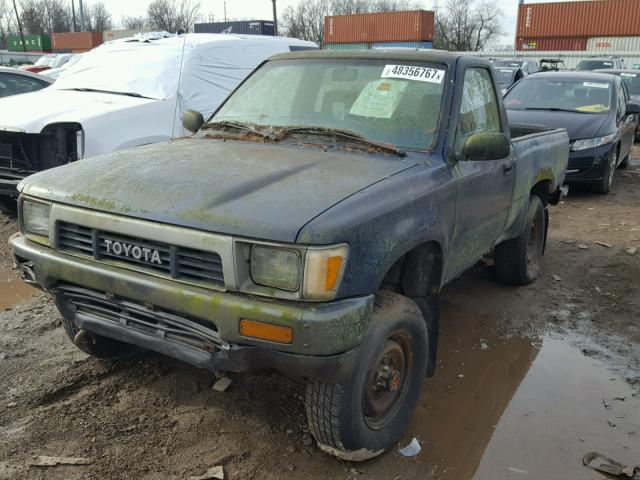 JT4RN01P1K4012836 - 1989 TOYOTA PICKUP 1/2 BLUE photo 2