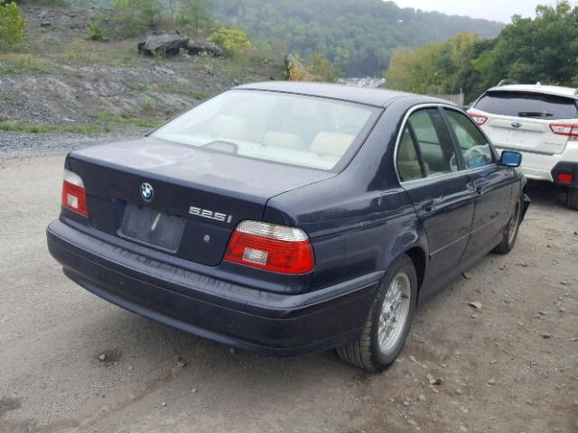WBADT43421GF56558 - 2001 BMW 525 I AUTO BLUE photo 4