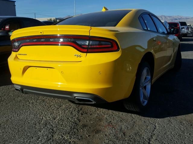 2C3CDXCT7JH162516 - 2018 DODGE CHARGER R/ YELLOW photo 4