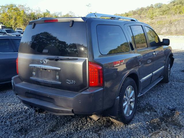 5N3AA08C28N910427 - 2008 INFINITI QX56 GRAY photo 4