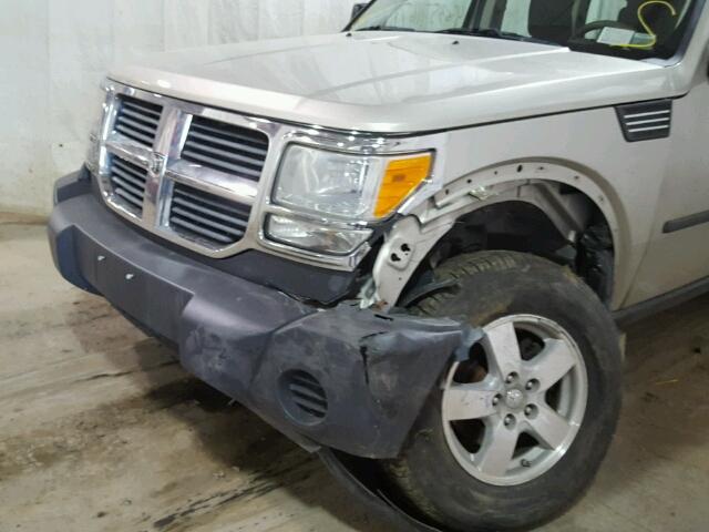 1D8GU28K18W223372 - 2008 DODGE NITRO SXT GRAY photo 9