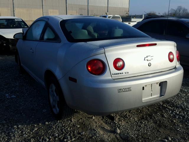 1G1AK15F767711298 - 2006 CHEVROLET COBALT LS SILVER photo 3